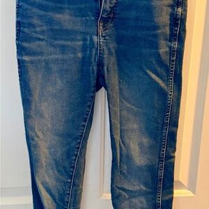Madewell 10” High Rise Skinny Jeans Size 26 Raw Hem